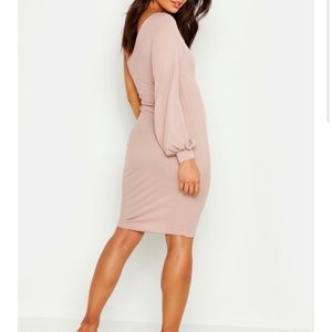 One Shoulder Maternity Bodycon Dress